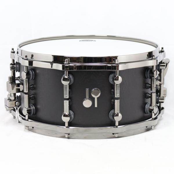 SQ2 14x7 Beech Medium Snare Drum - Semi Gloss Dark Roots / Black Parts