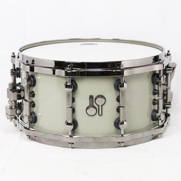 SQ2 Birch Medium Snare Drum 14x7 - Concrete Grey (RAL 7023) / Black Parts