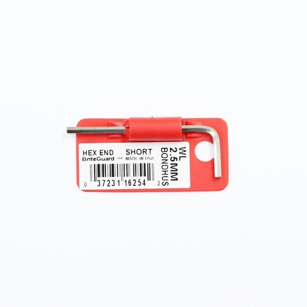 BONDHUS Hex End L-Wrenches Short [ミリサイズ BS2.5MM]
