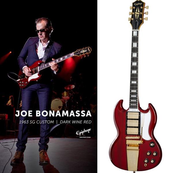 Joe Bonamassa 1963 SG Custom Dark Wine Red