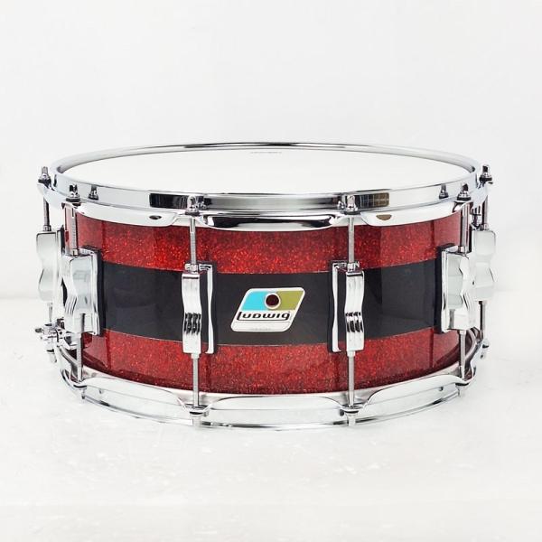 Vistalite 50th Limited Edition Patterns Snare Drum Pattern A (Red Sparkle/Smoke/Red Sparkle) 14x6.5 LS903VXXK1