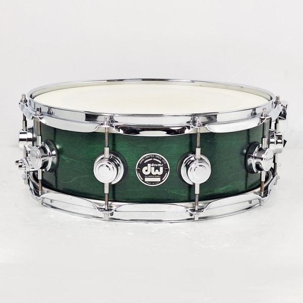 Collector's Maple 14x5 Snare Drum Emerald Satin Oil