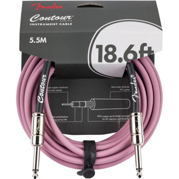 Fender USA 【決算売り尽くしセール】 CONTOUR SERIES INSTRUMENT CABLE (18.6feet/BARGUNDY MIST)(#0990571866)