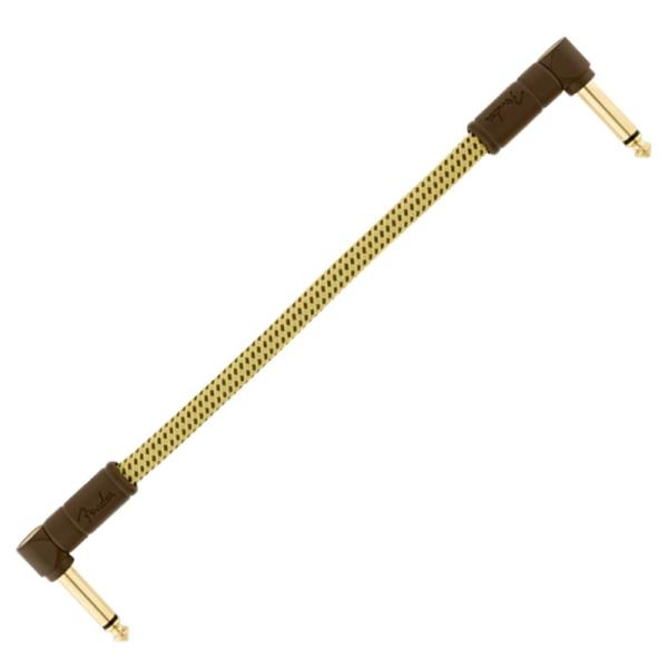 Fender USA 【秋のSUPER SALE】 1本単位 DELUXE SERIES PATCH CABLES ANGLE/ANGLE TWEED 6inch (約15.24cm)(#0990820073)