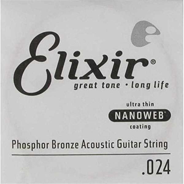 ELIXIR NANOWEB フォスファーブロンズ .024 #14124 [バラ弦 ]