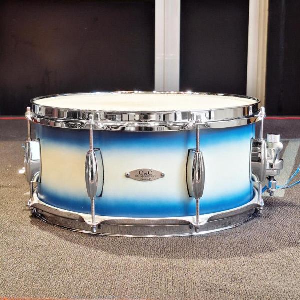 Player Date I 14x6.5 Snare Drum Classic Blue and Silver Bop Duco