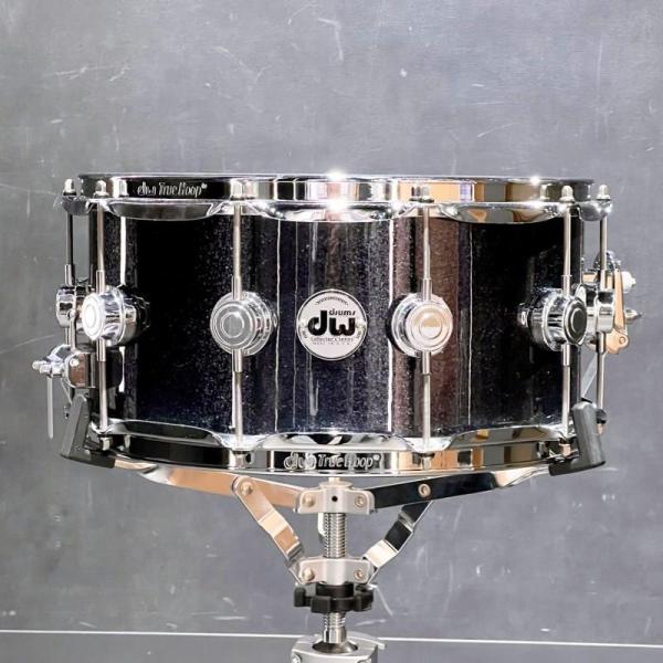 Collector's Series Pure Maple Snare Drum 14x6.5 VLT Gun Metal Sparkle Glass