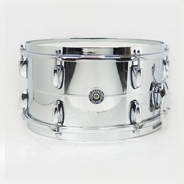 GB4163S Brooklyn Snare Drum Metal Shell / Chrome Over Steel 13x7
