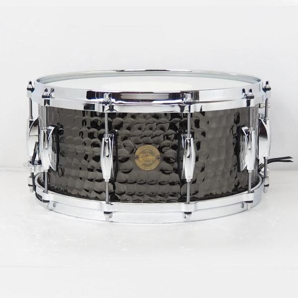 S1-6514-BSH Full Range Snare Drum Hammered Black Steel 14x6.5