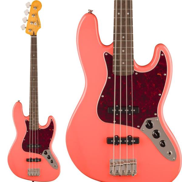 Squier by Fender Classic Vibe '60s Jazz Bass Laurel Fingerboard (Tahitian Coral) 【秋のSUPER SALE】