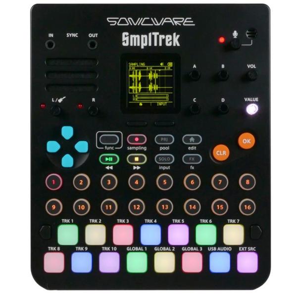 SONICWARE SmplTrek (軽量・QYライクな持ち運べるシーケンサー・サンプラー)ソニックウェア ポータブル・プロダクション・サンプラー