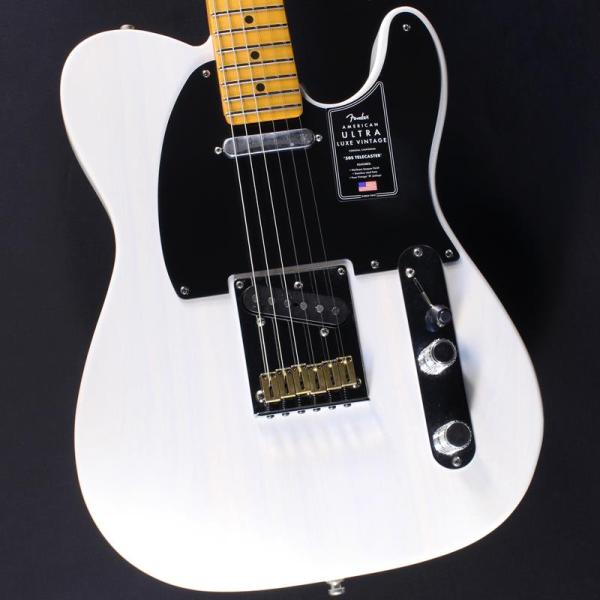 Fender USA American Ultra Luxe Vintage '50s Telecaster (White Blonde/Maple) #US25008877 default