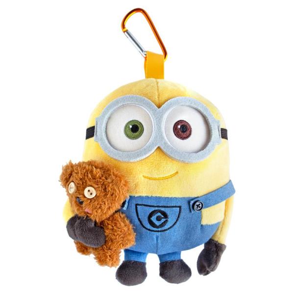 ミニオン Bob+Tim ぬいぐるみマウスピースポーチ大人気キャラクター「Bob+Tim」。ミニオンの中では弟的存在、一生懸命で純粋なボブ。くまのぬいぐるみのティムは、ボブの大好きな相棒です。大事なマウスピースをしっかり収納してくれるチャー...