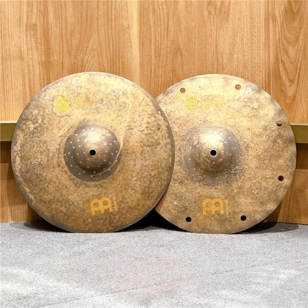 R&D Prototype Byzance Vintage Pure Hihats 14" with Soundwaves & Sandblasted & 8 holes