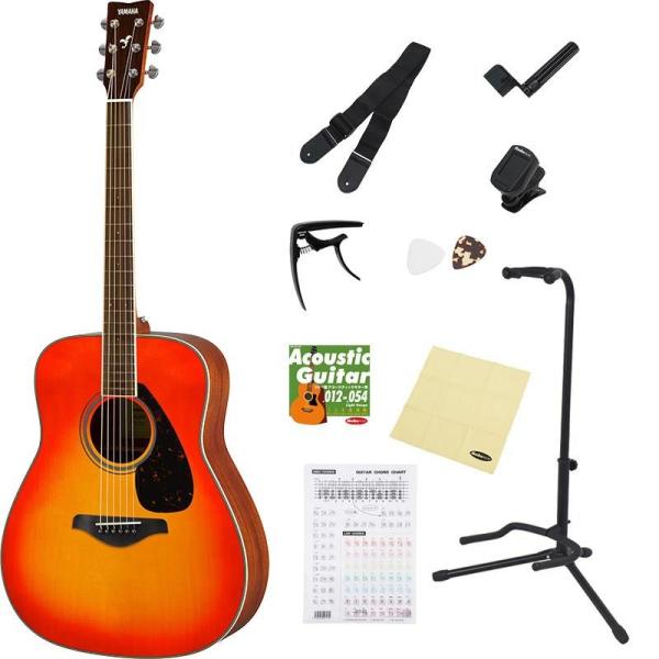 YAMAHA 【ビギナーさん応援！お得なアクセサリー10点セット付き！】FG820 (Autumn Burst)  ヤマハ