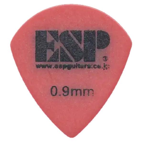 ESP PJ-PS09 RED ポリアセタール サンドグリップ PICK (ジャズシェイプ/0.9mm)