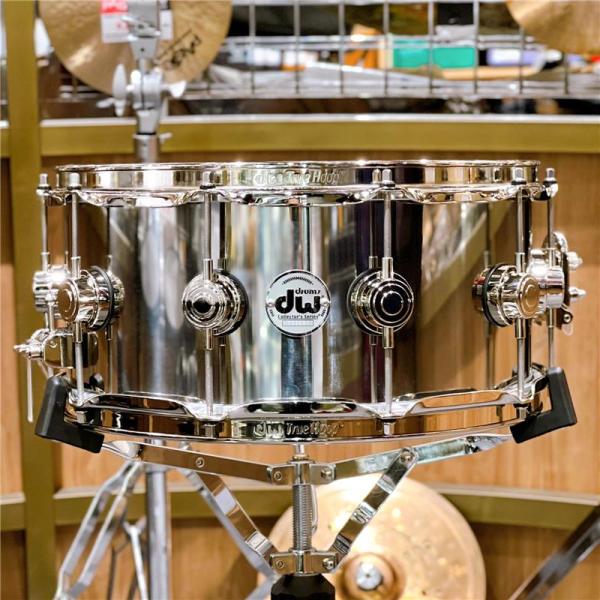 Collector's Series Stainless Steel Snare Drum 14 x 6.5 Nickel Hardware