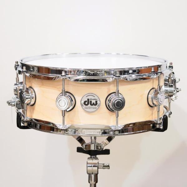 Collector's Pure Maple Snare Drum Standard Shell 14"x5" - Natural Satin Oil