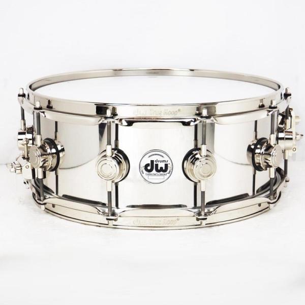Collector's Series Metal Shells Stainless Steel Snare Drum 14×5.5 Nickel Hardware