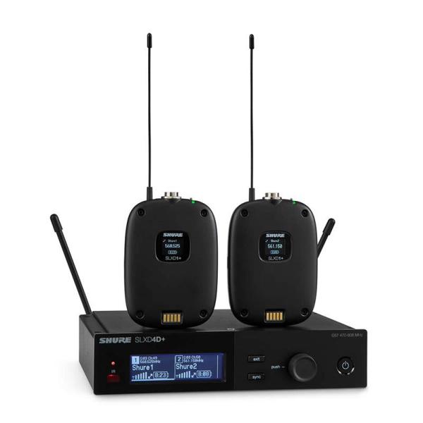 SLXD14D+ Dual Channel Digital Wireless System with 2x SLXD1+ Bodypack Transmitters
