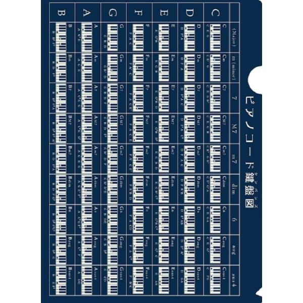 PRIMA PRSP-52 大きなサイズのピアノコードファイル80th クリアファイル (菊倍サイズ収納可)