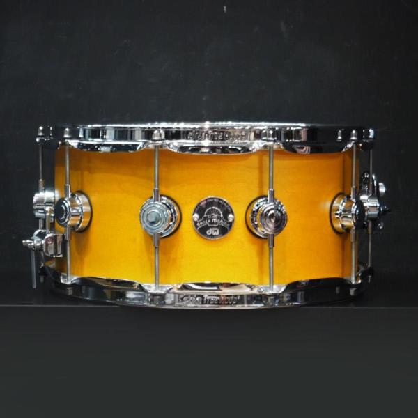 Collector's Santa Monica Snare Drum 14×6.5 Amber Satin Oil