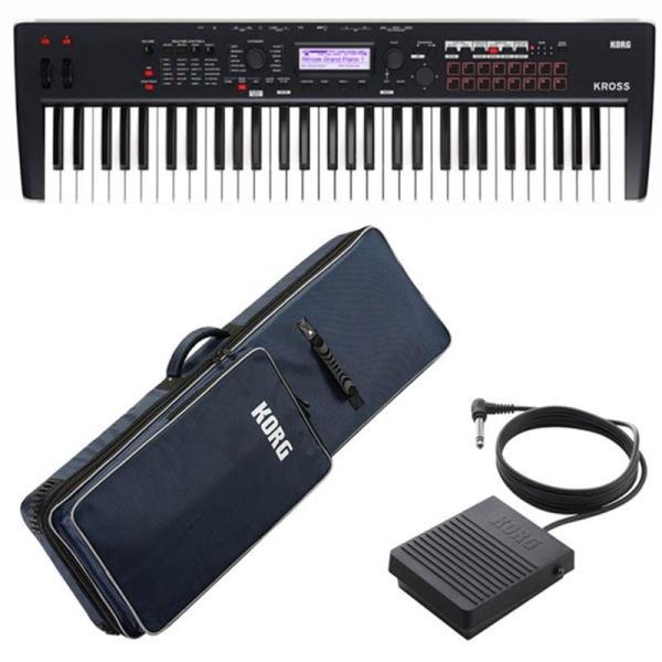 KORG KROSS2 61-DB (Dark Blue) (台数限定特価！背負える専用ソフトケース＆純正フットスイッチ付き)コルグ ※配送事項要ご確認