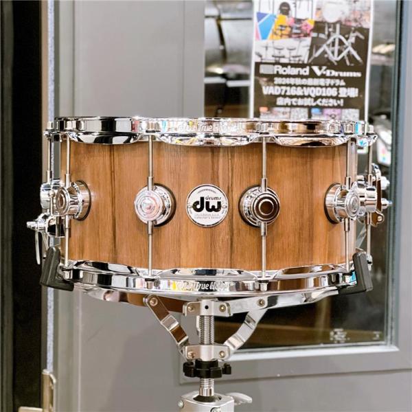 Collector's Pure Walnut Snare Drum 14 x 6.5 Natural Satin Oil