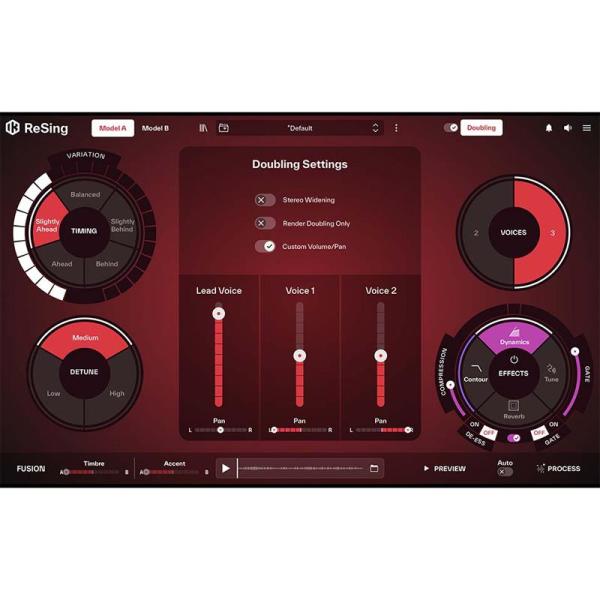 IK Multimedia ReSing Doubling (アイケーマルチメディア)(リシング)(ダブリング)(ボーカル)(プラグイン)(オンライン納品)