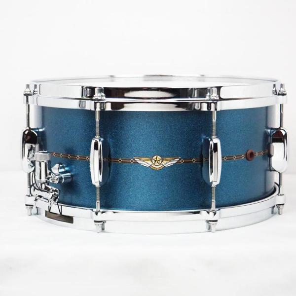 TBS1465D-SBM STAR Bubinga Snare Drum 14 x 6.5 Satin Blue Metallic