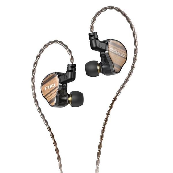 FiiO JH13 Black (ブラック)(フィーオ)(有線イヤホン)(イヤモニ)(IEM)(BA型)(バランスドアーマチュア)(3ドライバー)(ゼブラウッド)(インイヤ...