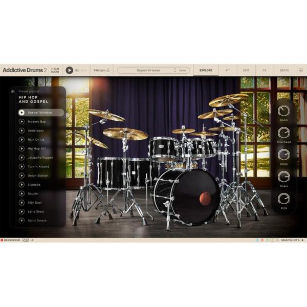 xlnaudio 【エクセルエヌオーディオサマーセール！】Addictive Drums 2:Hip Hop and Gospel ADpak(アディクティブドラム)(ADpak)(MIDIパック)...