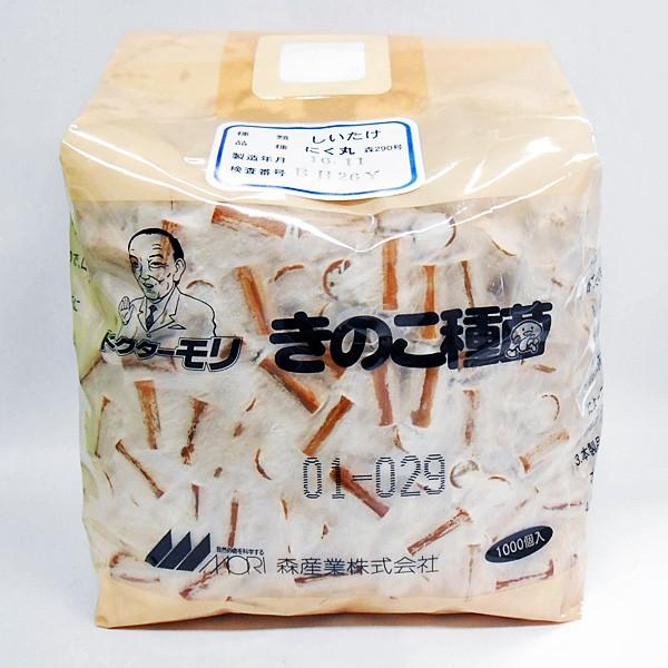 ドクターモリのシイタケの種菌全国的に最も多く使用されている品種であり、乾・生両方で大活躍する品種です。発生は接種翌年の秋からピークを迎え、3才までで一代収量のほとんどが発生し、非常に効率の良い品種と言えます。品種名：にく丸＊海外持ち出し禁止