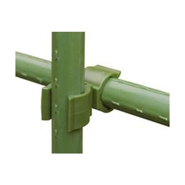 支柱のクロス連結に！野菜棚やフェンスなどの支柱の組み合わせに。回転するだけでいろいろな角度に調整できます。ワンタッチで支柱を十字、斜めに固定できます。■サイズ:外径φ11mm×11mm