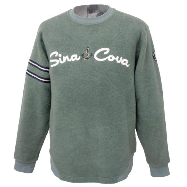 SINA COVA（シナコバ） 30%OFF 秋冬 ふわふわ暖か 丸首トレーナー (灰