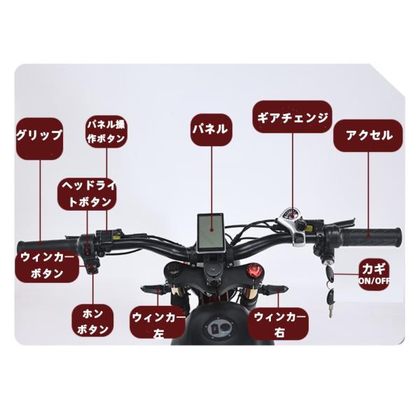 E'KEI F9pro �o�b�e���[2�t ��ʌ����@�t���]�� �d���o�C�N ���t2�� �i���o�[�擾 41ah(��23Ah,��18Ah�o�b�e���[) ���t���n���h���o�[ �[�d��2�� 1000W �o�C�N ���i�摜5