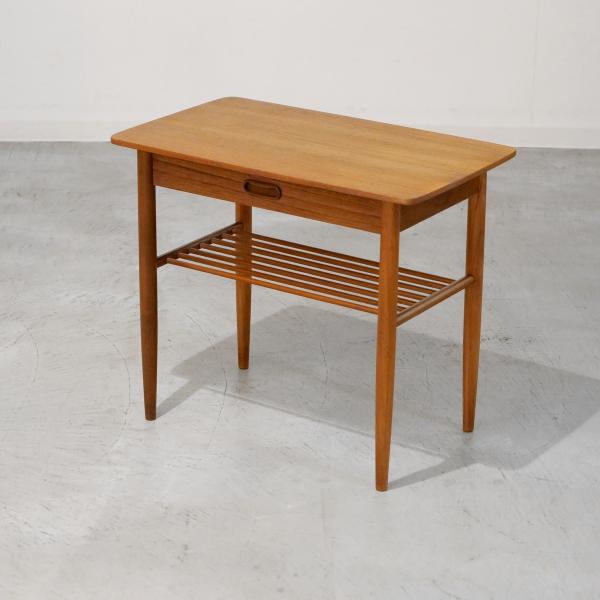 Modern Vintage UD19237｜サイドテーブル（幅64cm・チーク&ビーチ