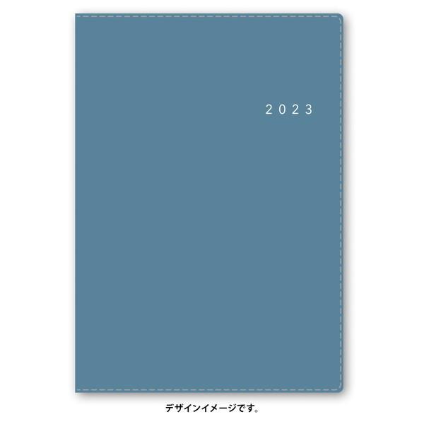 2023年 手帳 日本能率協会 NOLTY アクセス マンスリー 日曜始まり ブルー B6 6477