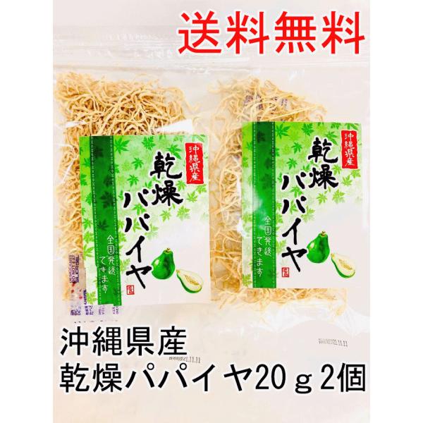 乾燥パパイヤ20g2個 時間を生み出す青パパイヤ ほんのり甘味があり美味しい 乾燥野菜 みそ汁 美肌 美容 ダイエット スープ ソムタム