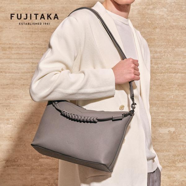 FUJITAKA フジタカ 公式 レザーショルダーバッグ B5 (トレッソ) No