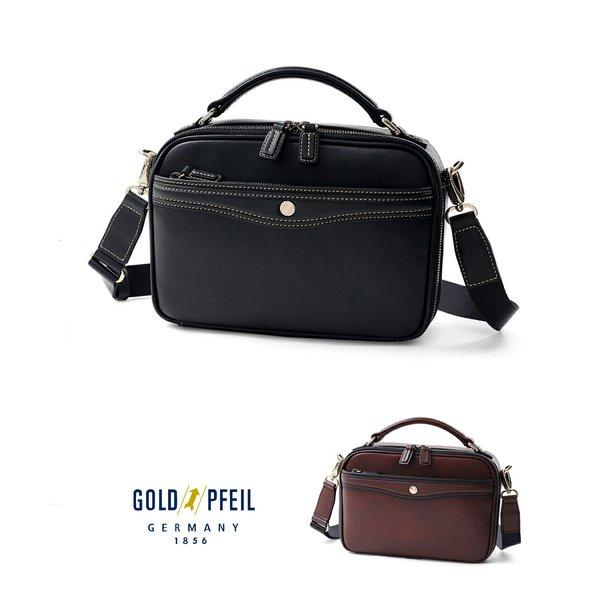 GOLD PFEIL レザーセカンドバッグ (オックスフォード) ≪メンズ 