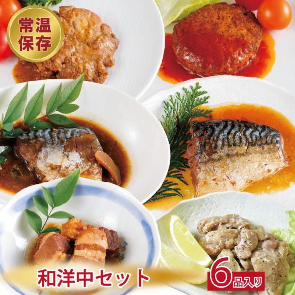 和洋中セット レトルト 食品 惣菜 肉 野菜 詰め合わせ セット 常温保存 おかず 防災グッズ 洋食 ハンバーグ  防災セット 常温保存できる いつでもデリカ