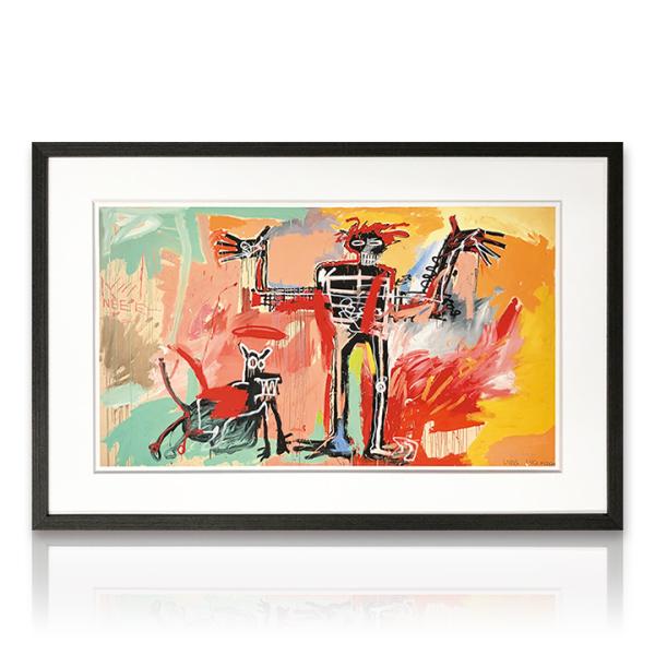 Jean-Michel Basquiat 【フレーム付き】バスキア　絵画 ikikagu_msw-lf230415-01