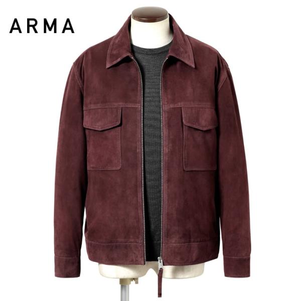 アルマ ARMA ／ ゴートスエードジップアップブルゾン「KALE」（ダーク