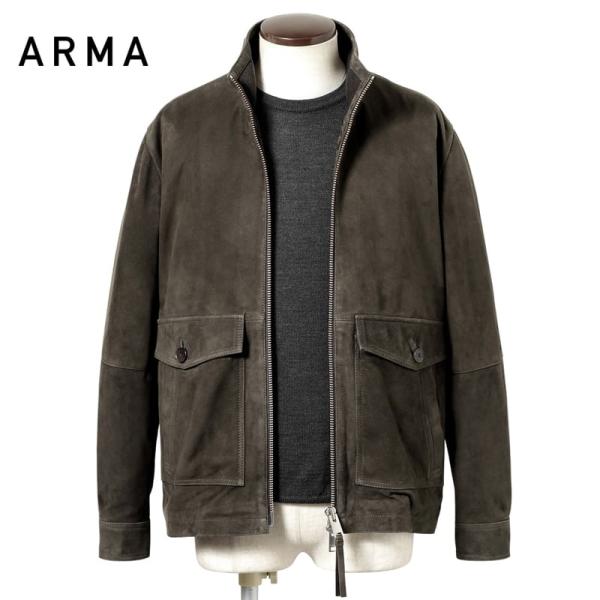 アルマ ARMA ／ ゴートスエードスタンドカラーブルゾン「ARTIK