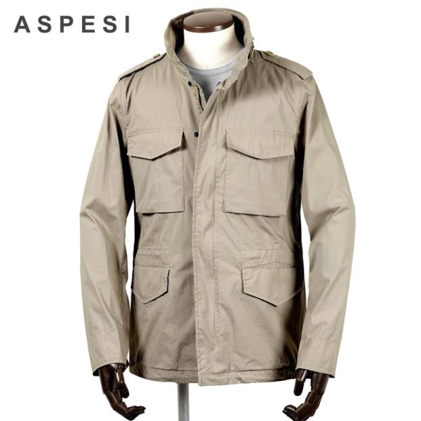 アスペジ ASPESI 正規品 コットンナイロンストレッチポプリンM-65 L ASPESI アスペジ ／ 製品洗いコットンナイロンストレッチ