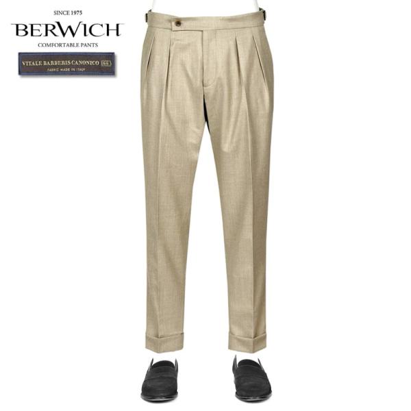 【美品】ベルウィッチ カノニコ サイドアジャスター スコッチ フランネル 46 BERWICH（ベルウィッチ） BERWICH ／ 25-26AW CANONICOウール