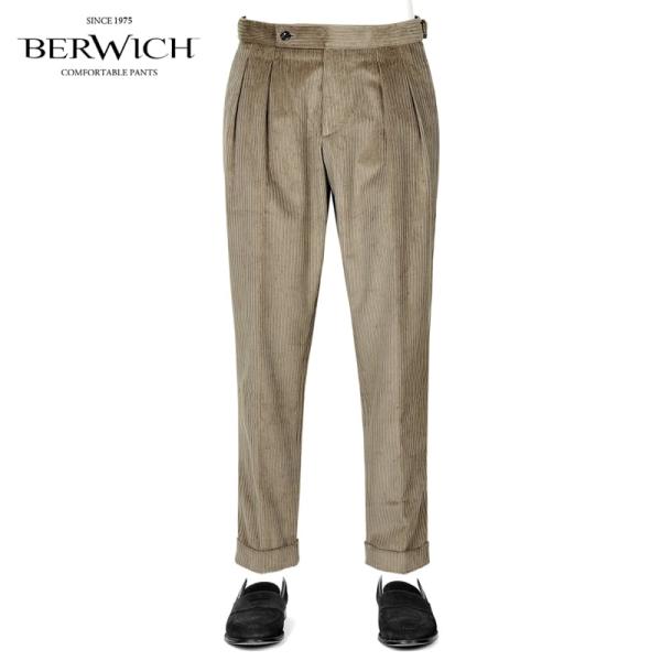 BERWICH ワンプリーツ コーデュロイパンツ BERWICH ワンプリーツ コーデュロイパンツ BERWICH ワンプリーツ