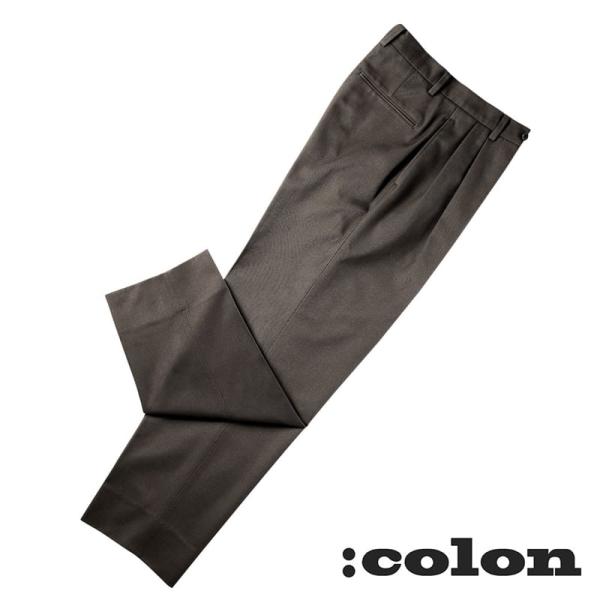SALE】コロン :colon / Super100'sウールカルゼ2プリーツ SALE】コロン :colon / Super100'sウールカルゼ2プリーツ
