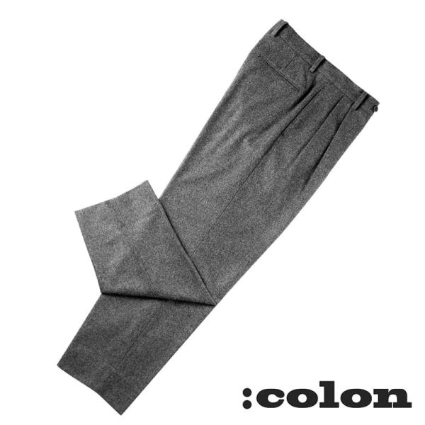 SALE】コロン :colon / Super100'sウールメルトン2プリーツ SALE】コロン :colon / Super100'sウールメルトン2プリーツ